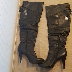 Jessica Simpson Over The Knee Leather Boots